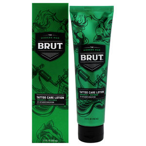 Brut Tattoo Care Lotion 24 Hr Moisturization For Men 3.5 oz Lotion